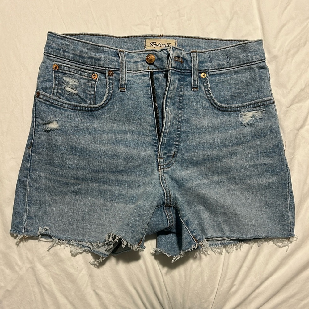 NWOT women’s madewell high rise denim shorts